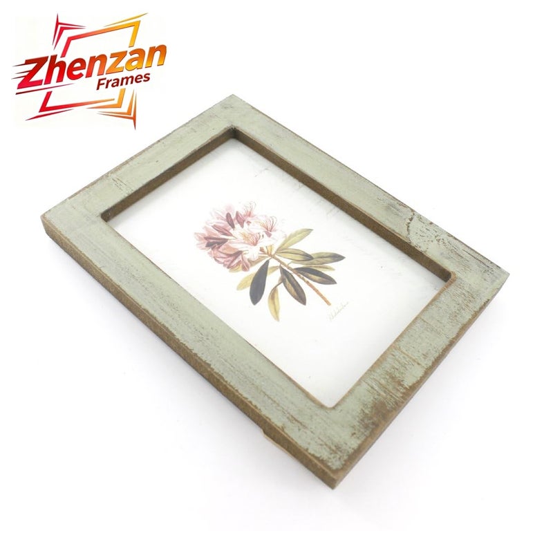 Zhenzan Frames 4x6 Inches Simple Rectangular Desktop Family Picture Photo Frame with Glass Front (Green) - Image 3
